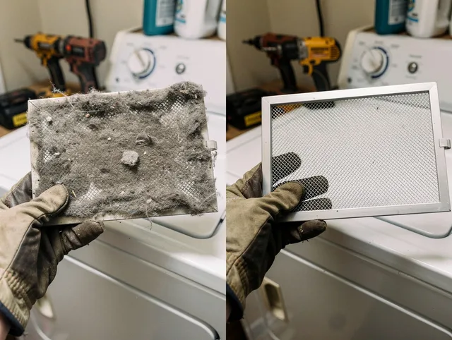 Professional lint trap cleaning by Medfield Dryer Vent Cleaning in Medfield