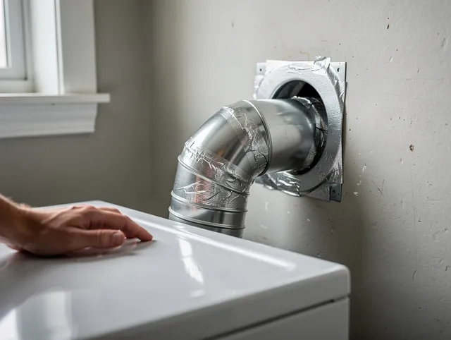 Medfield Dryer Vent Cleaning expert performing professional dryer vent repair and installation in Medfield